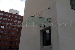 Стеклянные козырьки на вантах в Нижнем Новгороде. Готовые проекты ПерилаГлавСнаб - фото 3