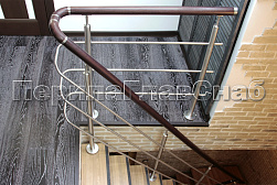 Перила и ограждения из нержавейки и дерева в Нижнем Новгороде. Готовые проекты ПерилаГлавСнаб - фото 3