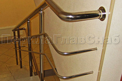 Перила и ограждения из нержавеющей стали с двумя ригелями в Нижнем Новгороде. Готовые проекты ПерилаГлавСнаб - фото 12