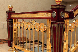 Латунные перила под золото в Нижнем Новгороде. Готовые проекты ПерилаГлавСнаб - фото 4