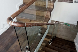 Перила и ограждения из нержавейки и дерева в Нижнем Новгороде. Готовые проекты ПерилаГлавСнаб - фото 23