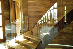 Стеклянные перила для лестниц в Нижнем Новгороде. Готовые проекты ПерилаГлавСнаб - фото 20