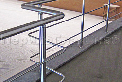 Перила и ограждения из нержавеющей стали с двумя ригелями в Нижнем Новгороде. Готовые проекты ПерилаГлавСнаб - фото 13