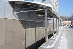 Козырьки и навесы на металлокаркасе в Нижнем Новгороде. Готовые проекты ПерилаГлавСнаб - фото 21