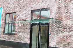 Стеклянные козырьки на вантах в Нижнем Новгороде. Готовые проекты ПерилаГлавСнаб - фото 23