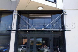 Стеклянные козырьки на вантах в Нижнем Новгороде. Готовые проекты ПерилаГлавСнаб - фото 9