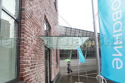 Стеклянные козырьки на вантах в Нижнем Новгороде. Готовые проекты ПерилаГлавСнаб - фото 22