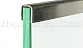 Профиль П-образный, L=2000 мм, t=1.5 мм, для стекла 10 мм, шлиф. (AISI 304) Ф-1147
