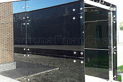 Козырьки и навесы на металлокаркасе в Нижнем Новгороде. Готовые проекты ПерилаГлавСнаб - фото 11