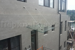 Стеклянные козырьки на вантах в Нижнем Новгороде. Готовые проекты ПерилаГлавСнаб - фото 18