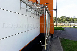 Козырьки и навесы на металлокаркасе в Нижнем Новгороде. Готовые проекты ПерилаГлавСнаб - фото 16