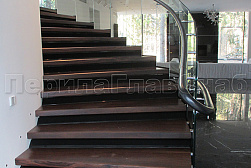 Стеклянные перила для винтовых лестниц в Нижнем Новгороде. Готовые проекты ПерилаГлавСнаб - фото 16