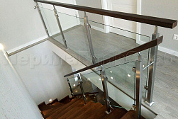 Перила и ограждения из нержавейки и дерева в Нижнем Новгороде. Готовые проекты ПерилаГлавСнаб - фото 16