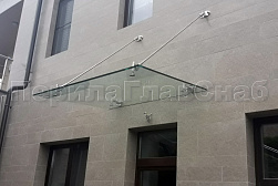 Стеклянные козырьки на вантах в Нижнем Новгороде. Готовые проекты ПерилаГлавСнаб - фото 20