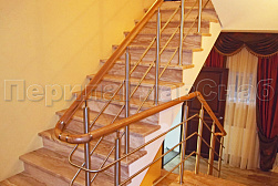 Ограждения из нержавеющей стали с тремя ригелями в Нижнем Новгороде. Готовые проекты ПерилаГлавСнаб - фото 12