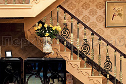Латунные перила под золото в Нижнем Новгороде. Готовые проекты ПерилаГлавСнаб - фото 10