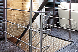 Перила и ограждения из нержавейки и дерева в Нижнем Новгороде. Готовые проекты ПерилаГлавСнаб - фото 4
