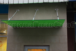 Стеклянные козырьки на вантах в Нижнем Новгороде. Готовые проекты ПерилаГлавСнаб - фото 13