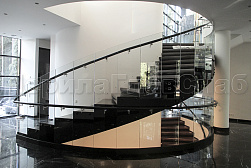 Стеклянные перила для винтовых лестниц в Нижнем Новгороде. Готовые проекты ПерилаГлавСнаб - фото 15