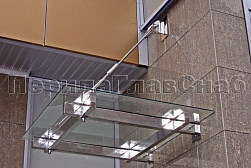 Консольные козырьки и навесы в Нижнем Новгороде. Готовые проекты ПерилаГлавСнаб - фото 1