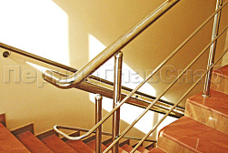 Ограждения из нержавеющей стали с тремя ригелями в Нижнем Новгороде. Готовые проекты ПерилаГлавСнаб - фото 15