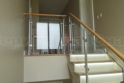 Перила и ограждения из нержавейки и дерева в Нижнем Новгороде. Готовые проекты ПерилаГлавСнаб - фото 13