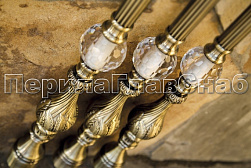 Латунные перила под золото в Нижнем Новгороде. Готовые проекты ПерилаГлавСнаб - фото 12