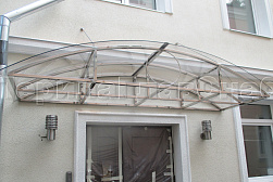 Козырьки и навесы на металлокаркасе в Нижнем Новгороде. Готовые проекты ПерилаГлавСнаб - фото 1