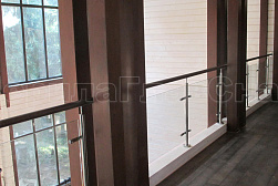 Ограждения из нержавейки со стеклом в Нижнем Новгороде. Готовые проекты ПерилаГлавСнаб - фото 24