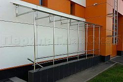 Козырьки и навесы на металлокаркасе в Нижнем Новгороде. Готовые проекты ПерилаГлавСнаб - фото 17