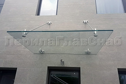 Стеклянные козырьки на вантах в Нижнем Новгороде. Готовые проекты ПерилаГлавСнаб - фото 19