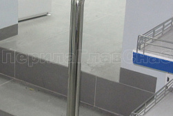 Ограждения и перила без ригелей из нержавеющей стали (без заполнения) в Нижнем Новгороде. Готовые проекты ПерилаГлавСнаб - фото 2