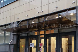 Стеклянные козырьки на вантах в Нижнем Новгороде. Готовые проекты ПерилаГлавСнаб - фото 30