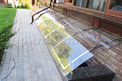 Козырьки и навесы на металлокаркасе в Нижнем Новгороде. Готовые проекты ПерилаГлавСнаб - фото 7