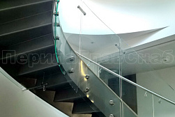 Стеклянные перила для винтовых лестниц в Нижнем Новгороде. Готовые проекты ПерилаГлавСнаб - фото 8