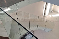 Стеклянные перила для винтовых лестниц в Нижнем Новгороде. Готовые проекты ПерилаГлавСнаб - фото 20