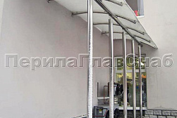 Козырьки и навесы на металлокаркасе в Нижнем Новгороде. Готовые проекты ПерилаГлавСнаб - фото 27