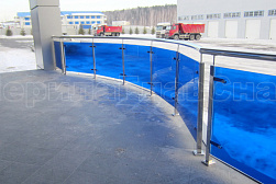 Стеклянные ограждения для улицы в Нижнем Новгороде. Готовые проекты ПерилаГлавСнаб - фото 5