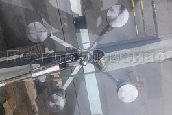 Стеклянные козырьки на спайдерах в Нижнем Новгороде. Готовые проекты ПерилаГлавСнаб - фото 8