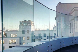 Цельностеклянные ограждения для крыш в Нижнем Новгороде. Готовые проекты ПерилаГлавСнаб - фото 6