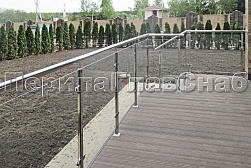 Ограждения из нержавейки со стеклом в Нижнем Новгороде. Готовые проекты ПерилаГлавСнаб - фото 21