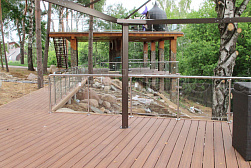 Ограждения из нержавейки со стеклом в Нижнем Новгороде. Готовые проекты ПерилаГлавСнаб - фото 25