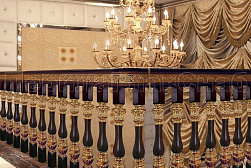 Латунные перила под золото в Нижнем Новгороде. Готовые проекты ПерилаГлавСнаб - фото 8