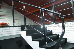 Перила и ограждения из нержавейки и дерева в Нижнем Новгороде. Готовые проекты ПерилаГлавСнаб - фото 25