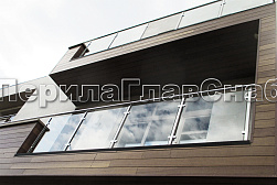 Ограждения из нержавейки со стеклом в Нижнем Новгороде. Готовые проекты ПерилаГлавСнаб - фото 16