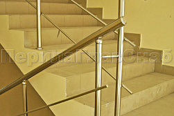 Перила и ограждения из нержавеющей стали с двумя ригелями в Нижнем Новгороде. Готовые проекты ПерилаГлавСнаб - фото 10