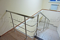 Ограждения из нержавеющей стали с тремя ригелями в Нижнем Новгороде. Готовые проекты ПерилаГлавСнаб - фото 14